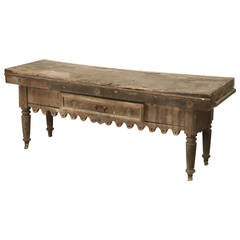 French Antique Butcher Block