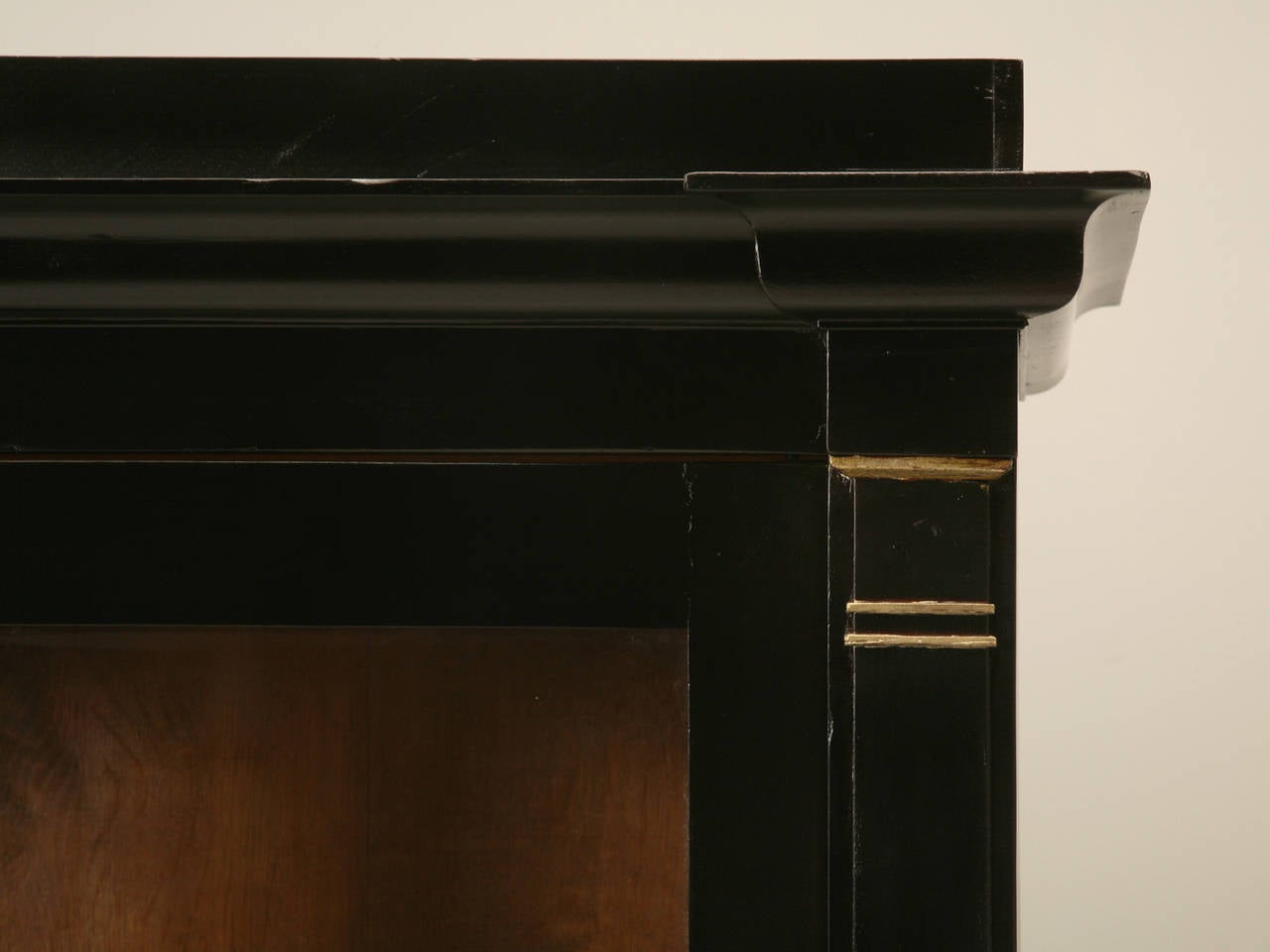 French Ebonized Mahogany Bookcase with Paw Feet In Good Condition In Chicago, IL