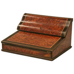 Circa 1900 French Burl Elm and Ebony Secretary 6