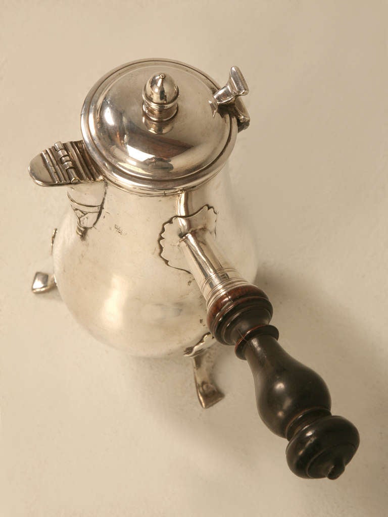 19th Century Silver Plated Christofle Chocolate/Hot Beverage Pot In Good Condition In Chicago, IL