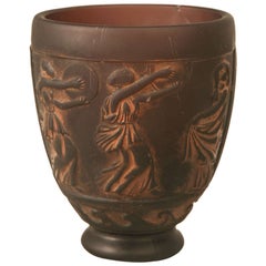 Antique Manufactured by Daum Nancy Molded Glass Vase Signed Georges de Feure