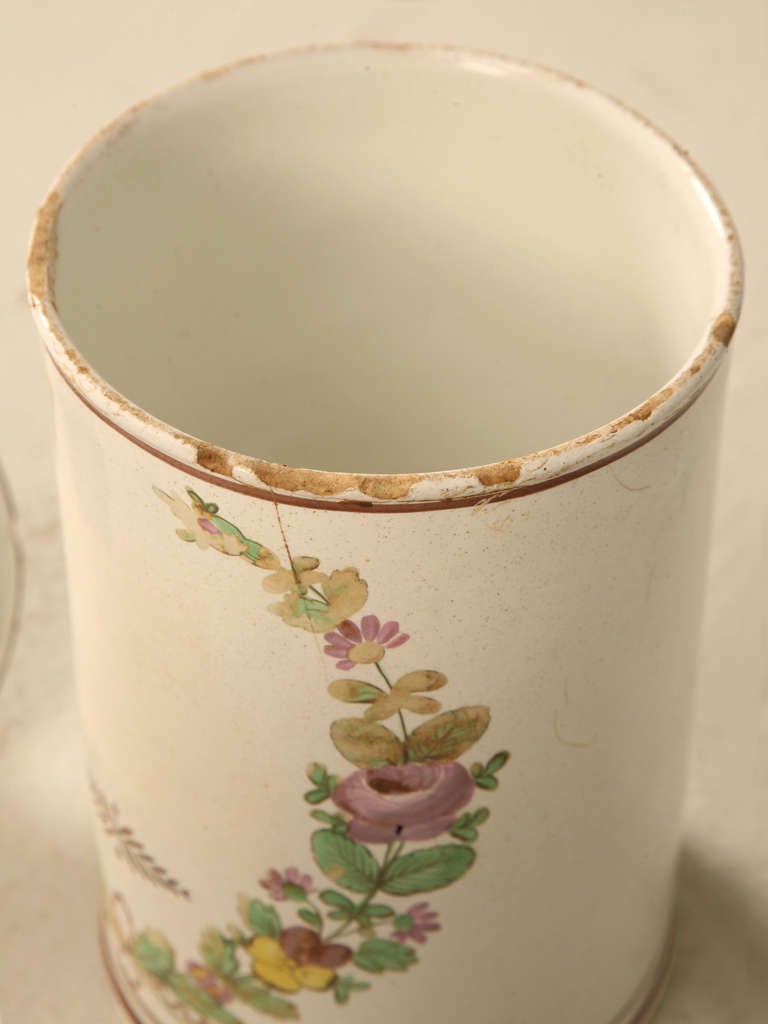 Hand-Painted French Apothecary Jar 3