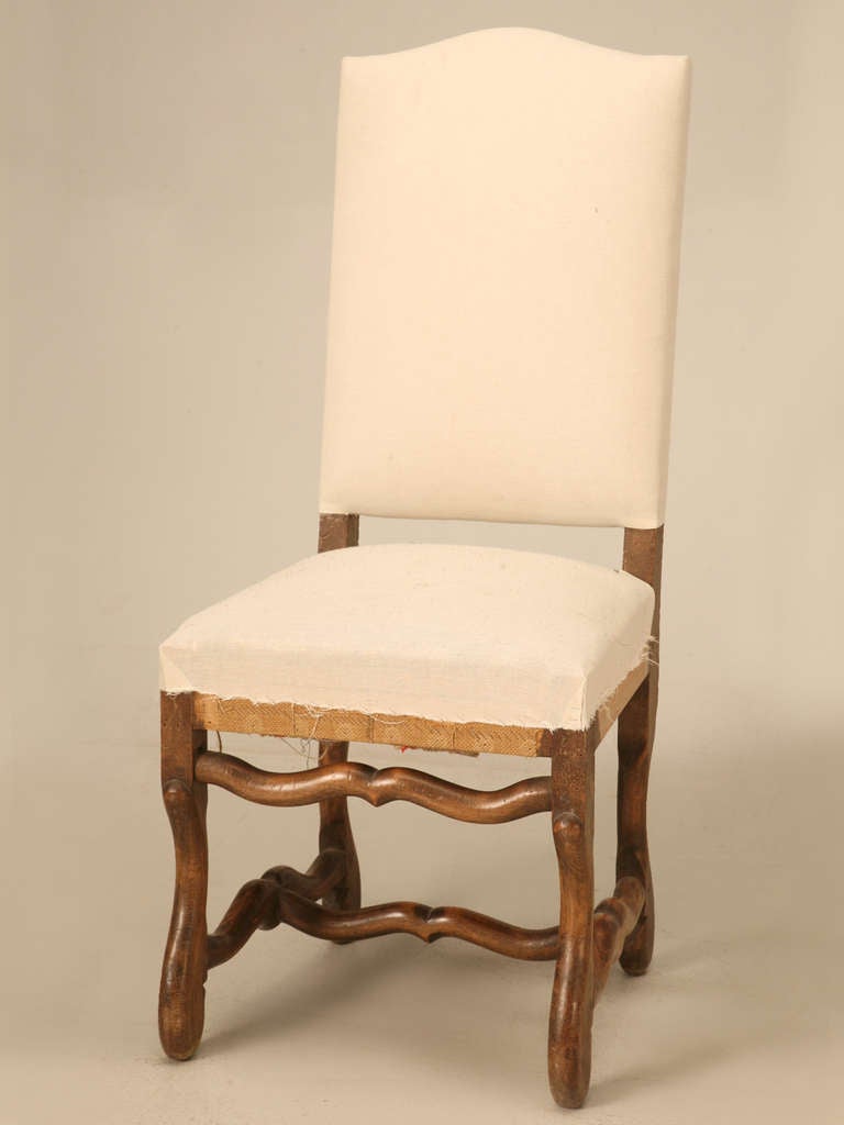 Set of Eight French Os du Mouton Dining Chairs, circa 1900 3
