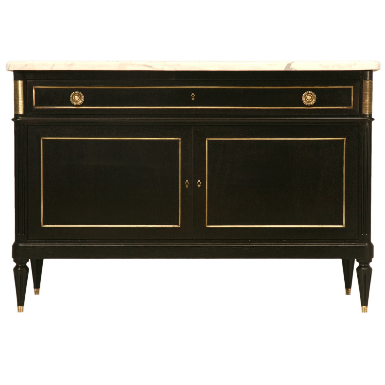 Jansen Inspired French Louis XVI Style, Two-Door Buffet