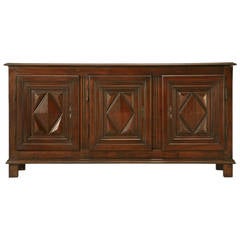 Louis XIII Style Antique Three-Door Buffet 5