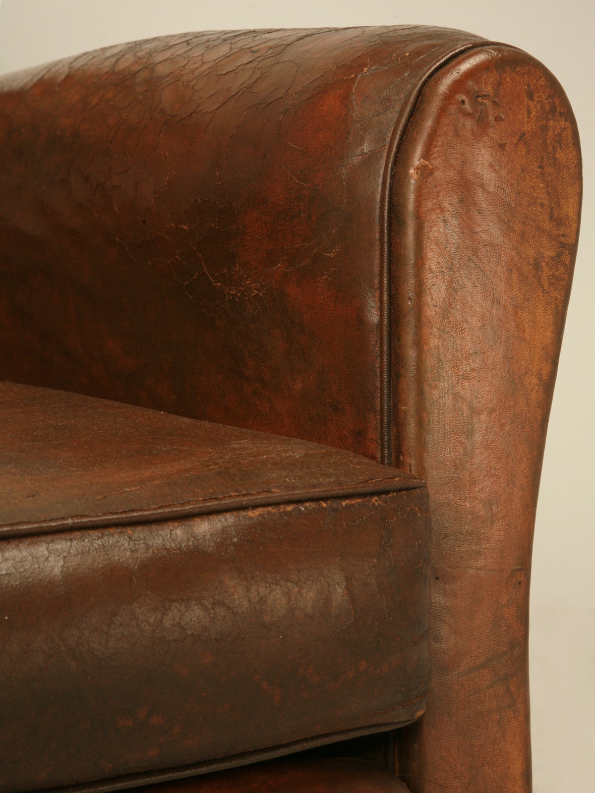 French Art Deco Leather Club Chair, circa 1930s 3