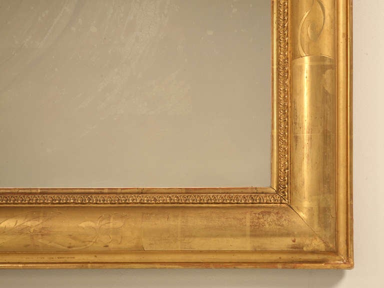 Wood Large-Scale Louis Philippe Mirror, circa 1850