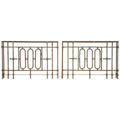 Pair of Console Tables in Wrought Iron