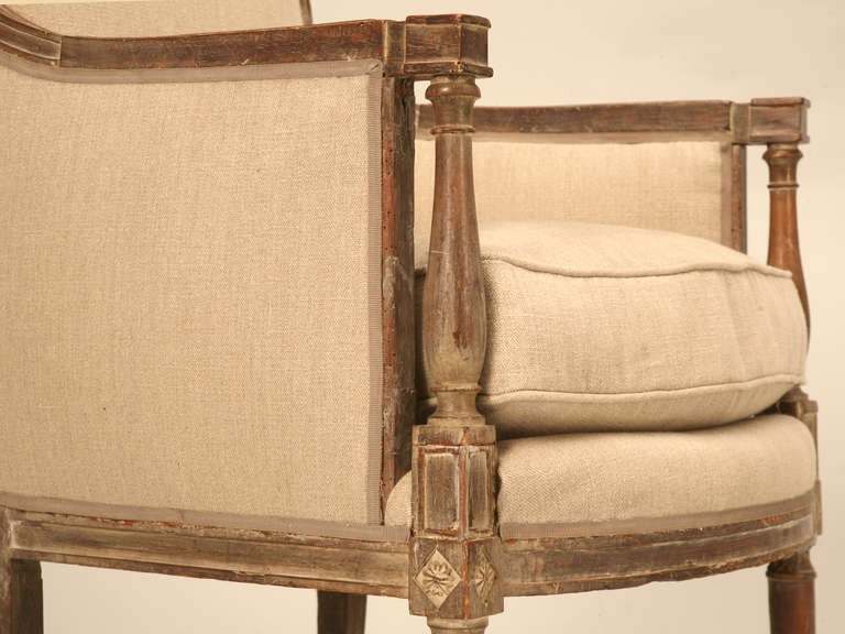 Pair of Early 19th Century French Directoire Arm Chairs/Bergeres 2