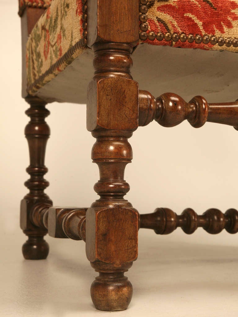 Magnificent Antique French Throne Chair w/Carved Ram Heads 2