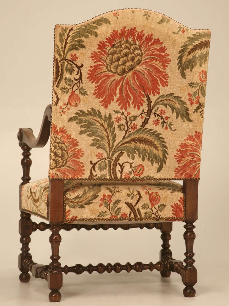 Magnificent Antique French Throne Chair w/Carved Ram Heads 5
