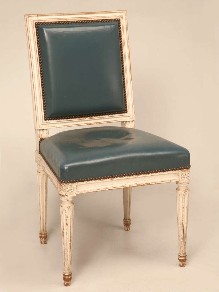 Antique French Louis XVI Style Side Chairs from Chateau de l'Oise 3