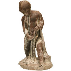 Lead Garden Statuary of "The Boy Fisherman, " circa 1900