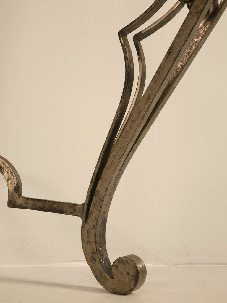 Stellar & Ornate Iron and Stone Console Table w/Tremendous Craftsmanship 2