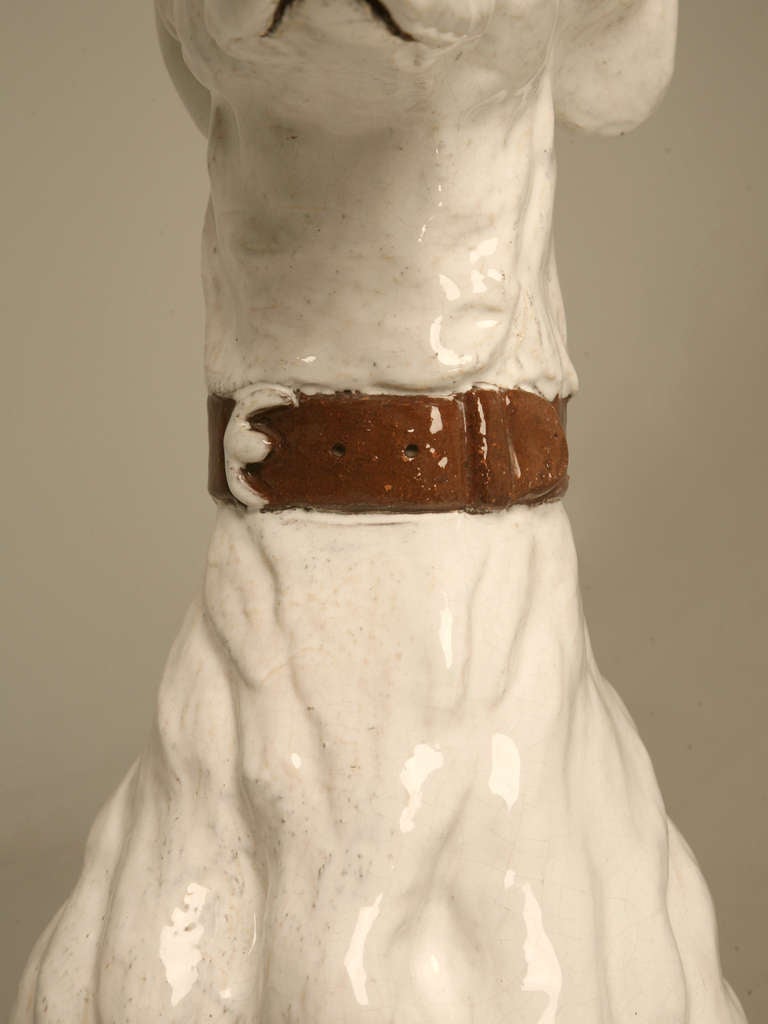 French Faicence Whippet Dog, circa 1960 1