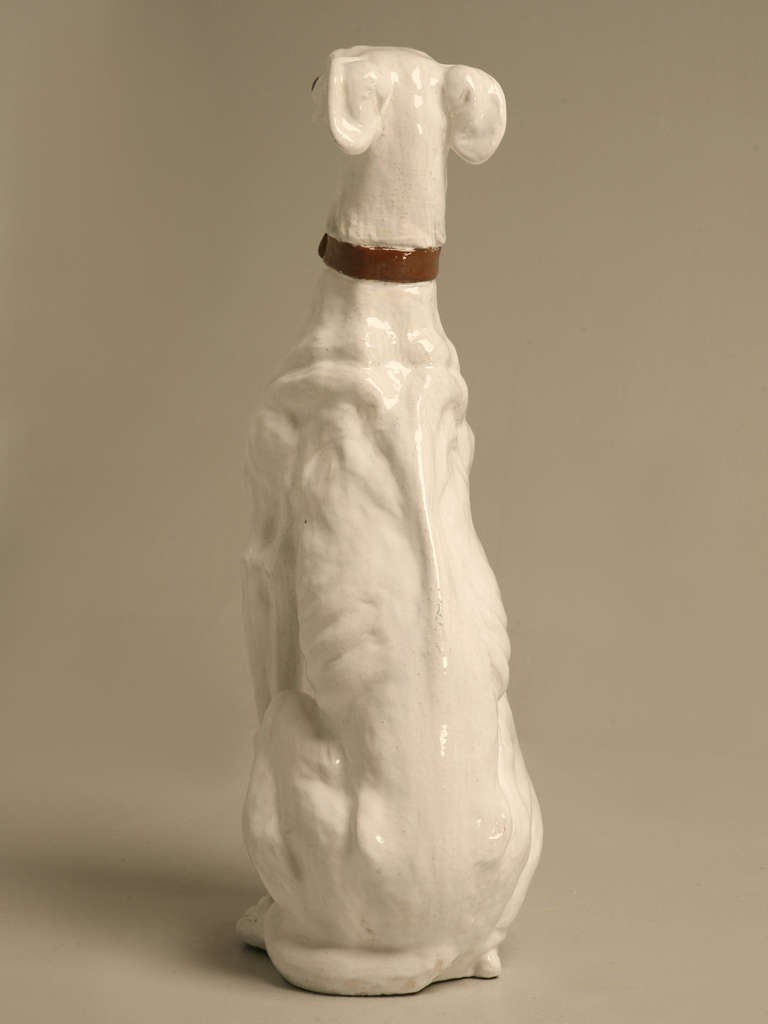 French Faicence Whippet Dog, circa 1960 5
