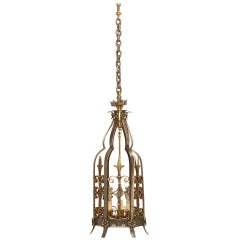 Incredible Vintage Italian Gothic Inspired Lantern/Chandelier