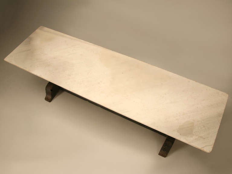 I can't believe it, this is the very first table we've ever off loaded from a French shipping container that needed absolutely nothing when it arrived. Yes, you read it correctly, we didn't touch this table prior to the photos shown here, This