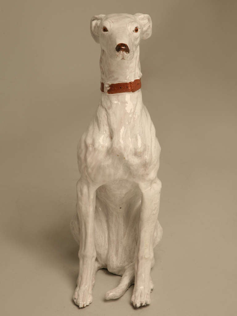 French Faicence Whippet, circa 1960s 1