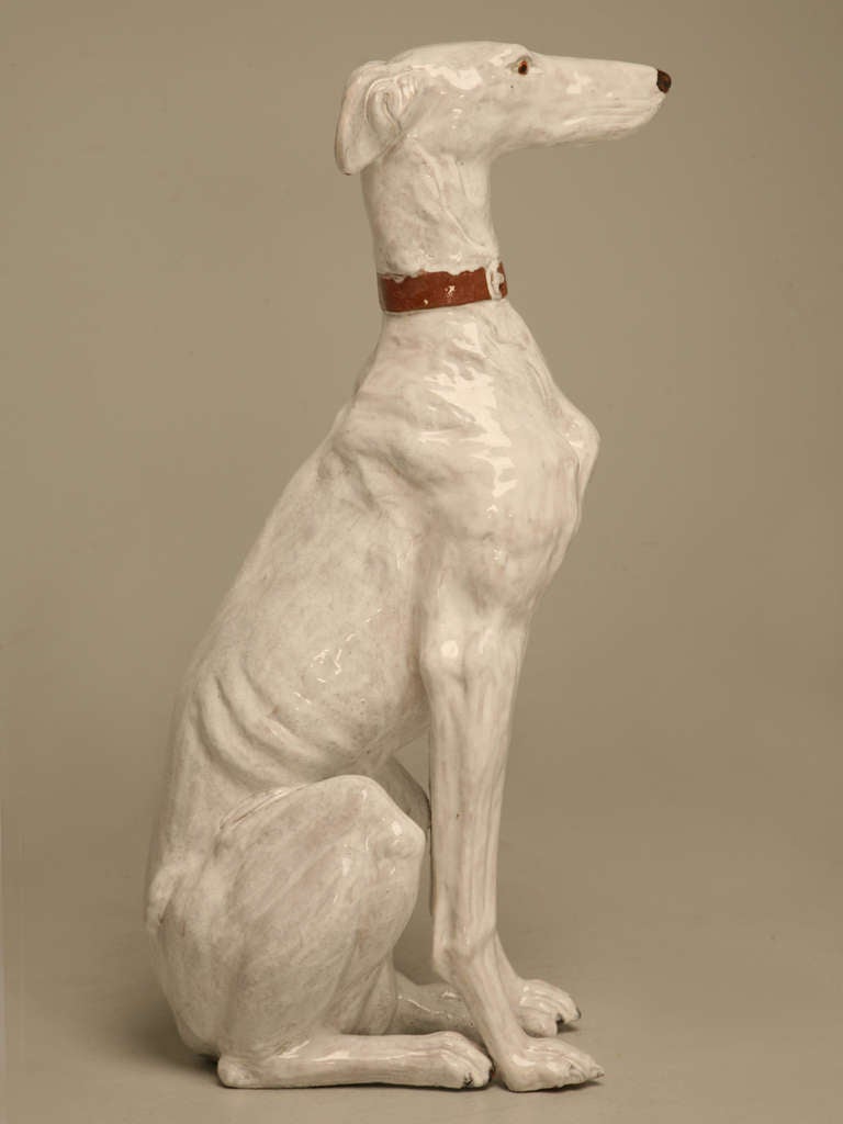 French Faicence Whippet, circa 1960s 2