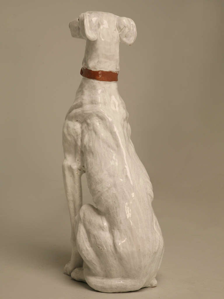 French Faicence Whippet, circa 1960s 3