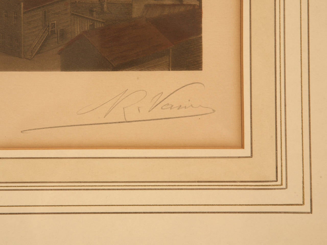 Raoul Varin Signed Aquatint of Chicago Rush Street Bridge, 1861 5
