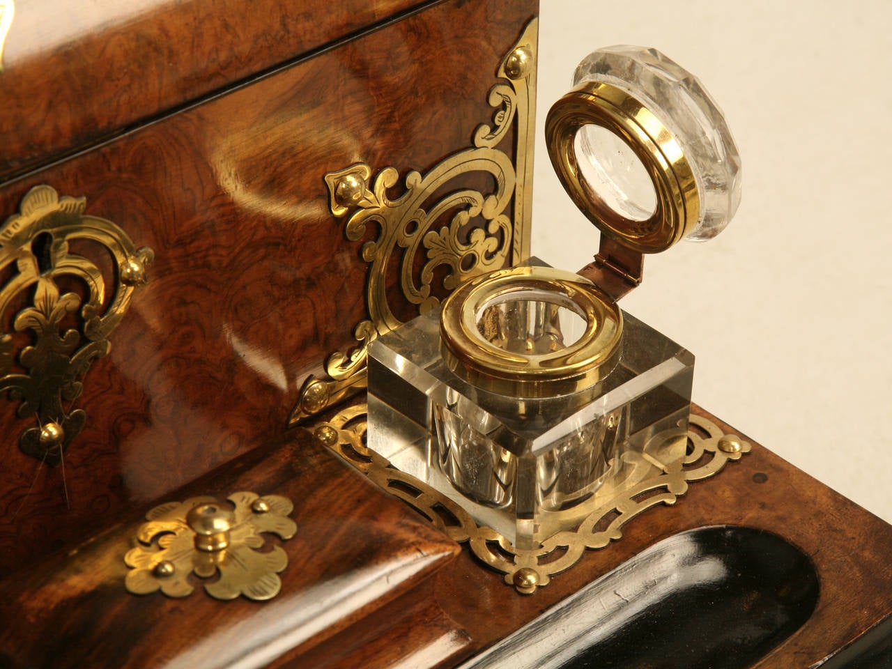 British Exquisite Writing Box, Lap Desk, or Travel Desk