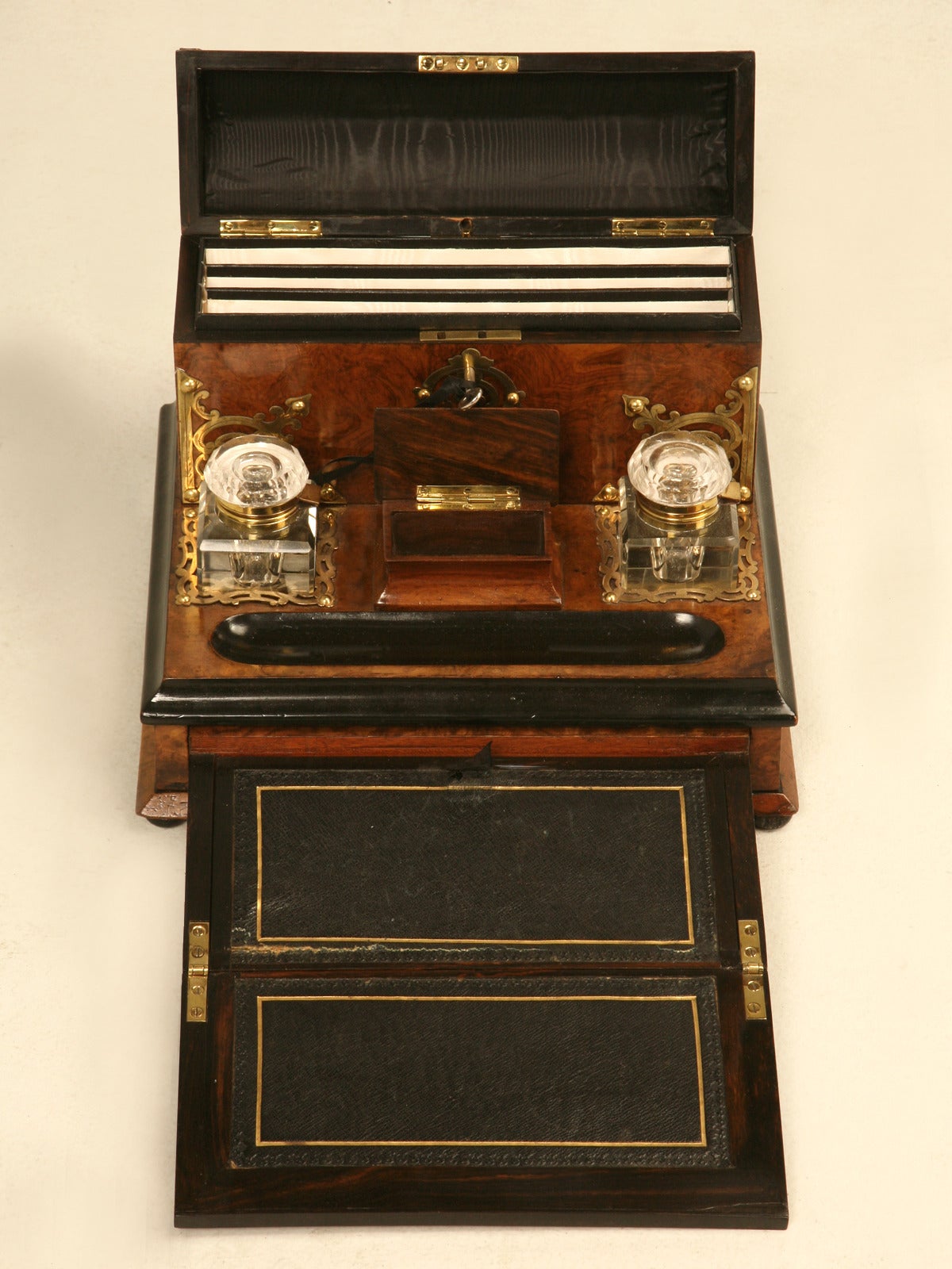 Mid-19th Century Exquisite Writing Box, Lap Desk, or Travel Desk