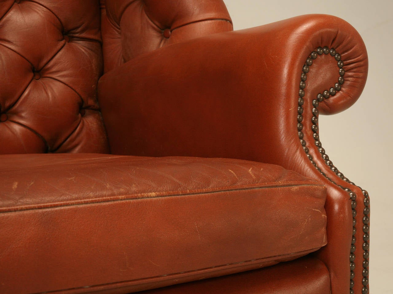 Classic Pair of Chesterfield Wingbacks by Wade of Great Britain 1
