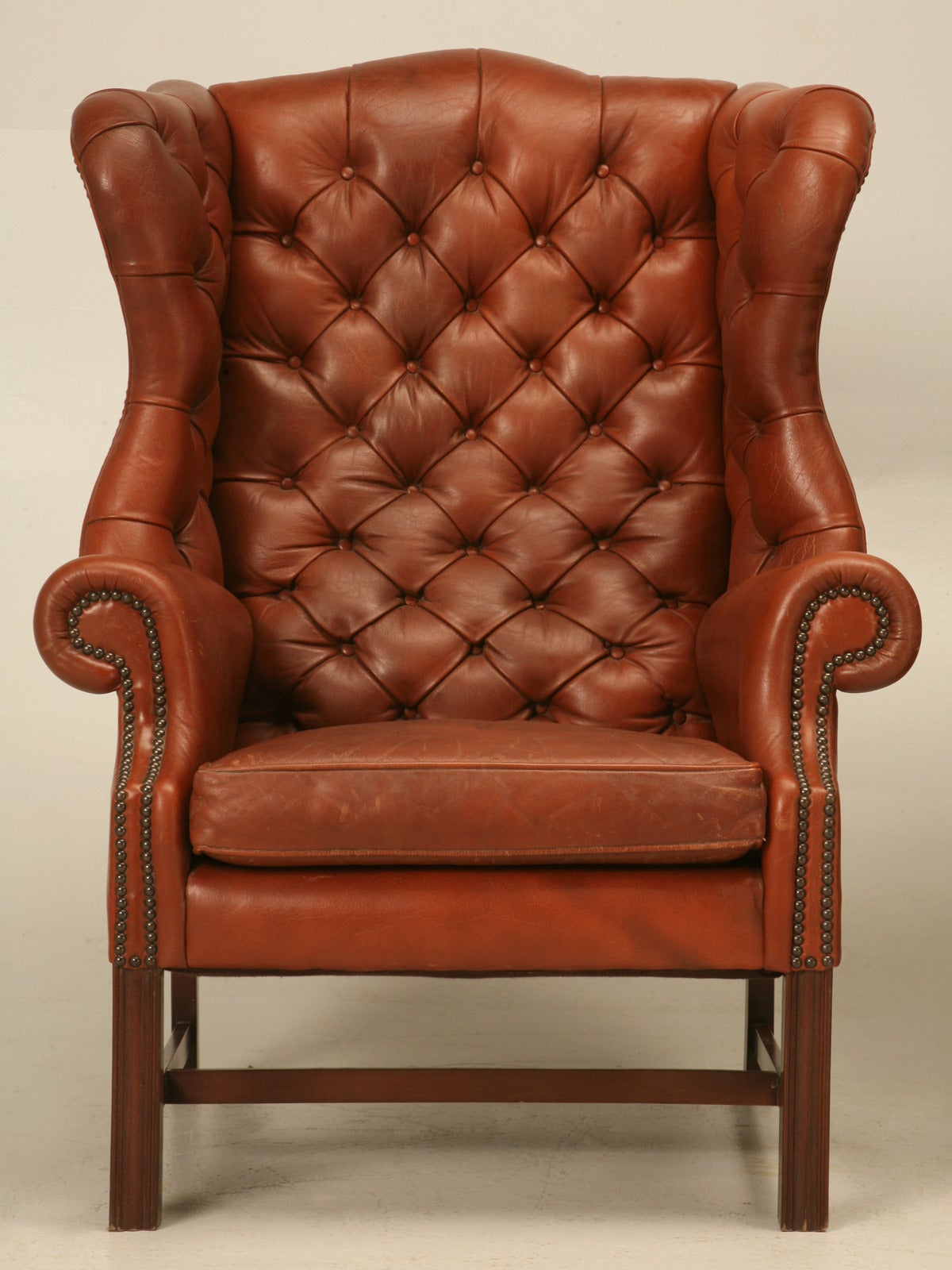 Classic Pair of Chesterfield Wingbacks by Wade of Great Britain 3