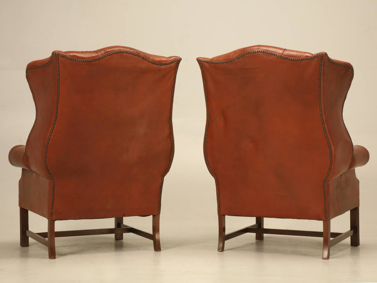 Classic Pair of Chesterfield Wingbacks by Wade of Great Britain 5