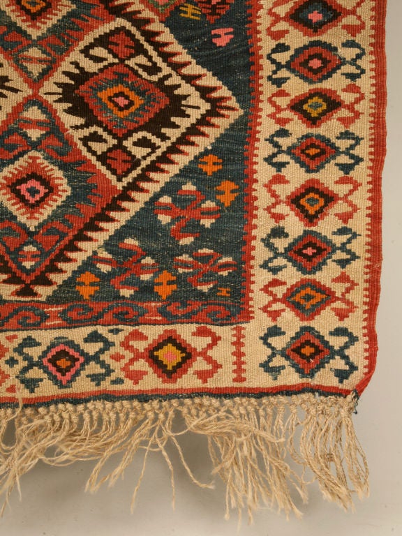 Circa1930 Persian Kilim Geometric Patterned Rug For Sale at 1stdibs