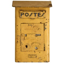 Authentic Original French "Postes" Postal or Mailbox