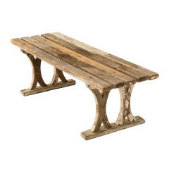 Rustic American Original Crumbly Paint Bench