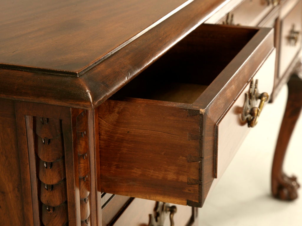 Circa 1910 Antique Solid Mahogany Partner's Desk 1