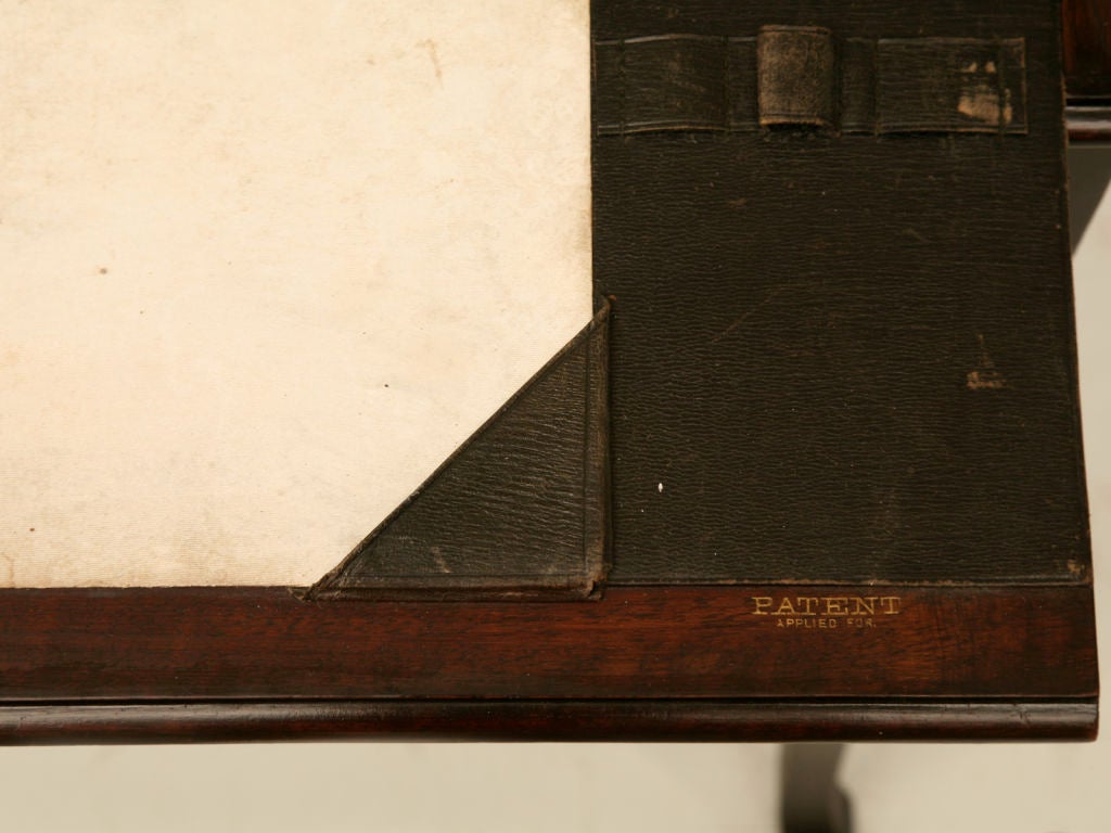 Late 19th Century Antique Austrian Mahogany Flip-Top Campaign Desk Original Interior Fittings