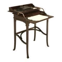 c.1890 Antique Austrian Mahogany Flip-Top Campaign Desk 4