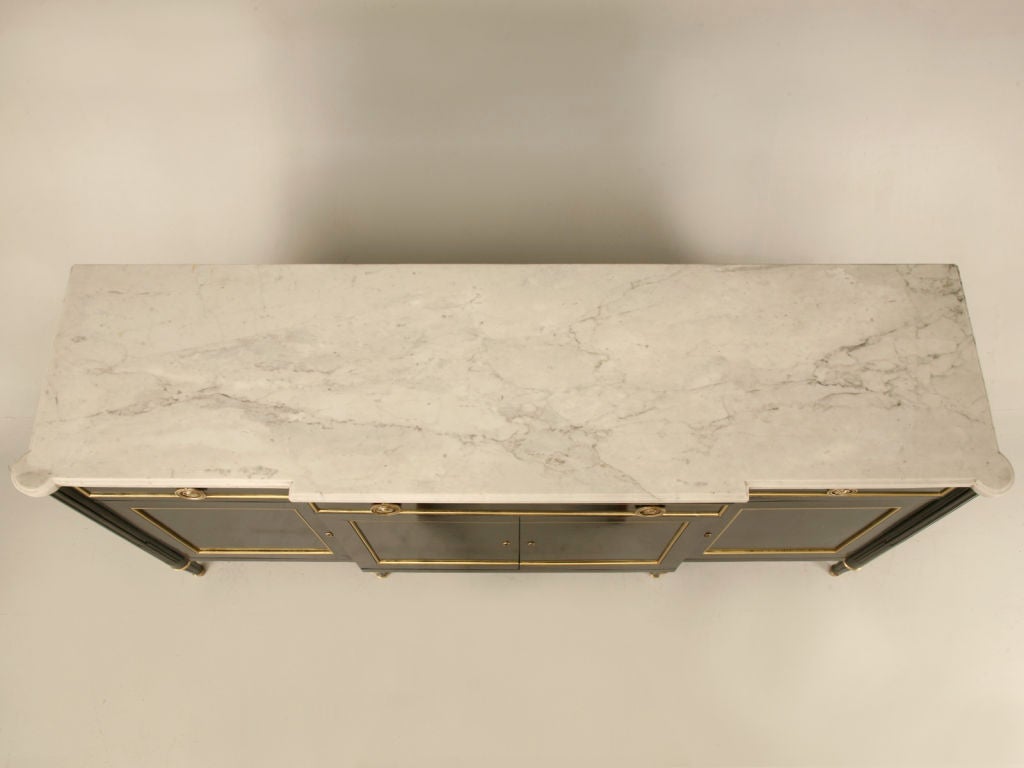 Antique French Louis XVI 3 over 4 Buffet w/Original Marble Top