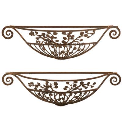 Wrought Iron Window Box - 8 For Sale on 1stDibs | antique wrought iron ...