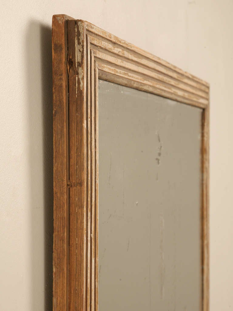 French Fluted Mirror with Original Glass, circa 1860 4