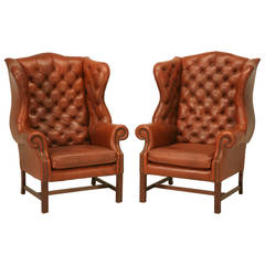 Classic Pair of Chesterfield Wingbacks by Wade of Great Britain