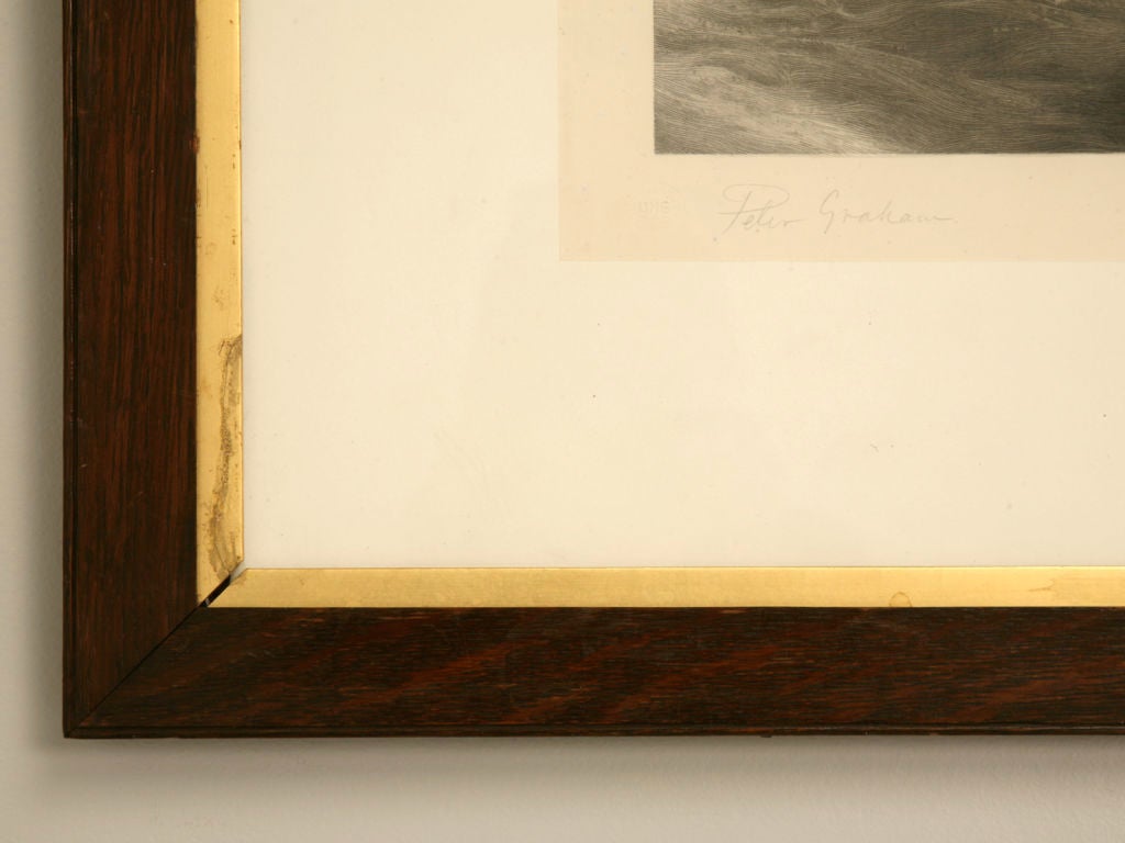 Joseph B. Pruitt Signed Original 19th Century Lithograph of Waves Crashing For Sale 1