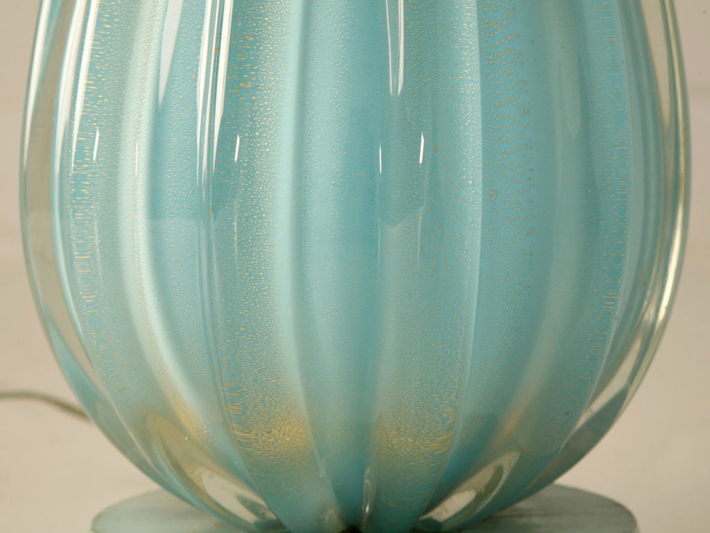 Vintage Italian Barovier & Toso Murano Venetian Glass Lamp 6