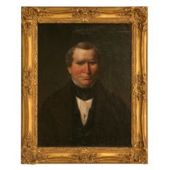 Original Antique Painted Portrait of a Gentleman on Canvas 10