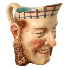 Large Original Antique French Toby Jug 6