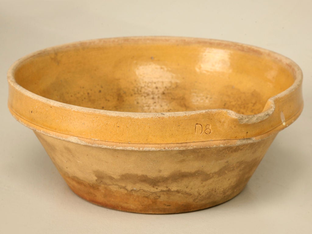 Original Antique French Glazed Terracotta Tian/Bowl at 1stDibs french