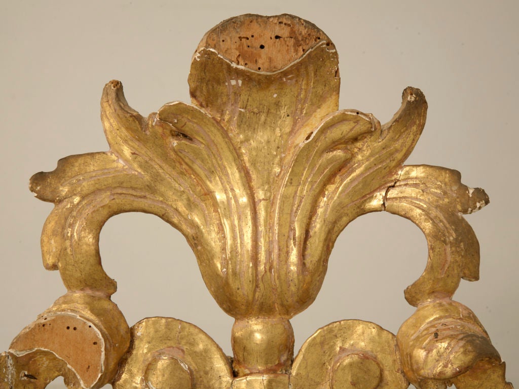 Original 18th Century Italian Gilt Architectural Fragment