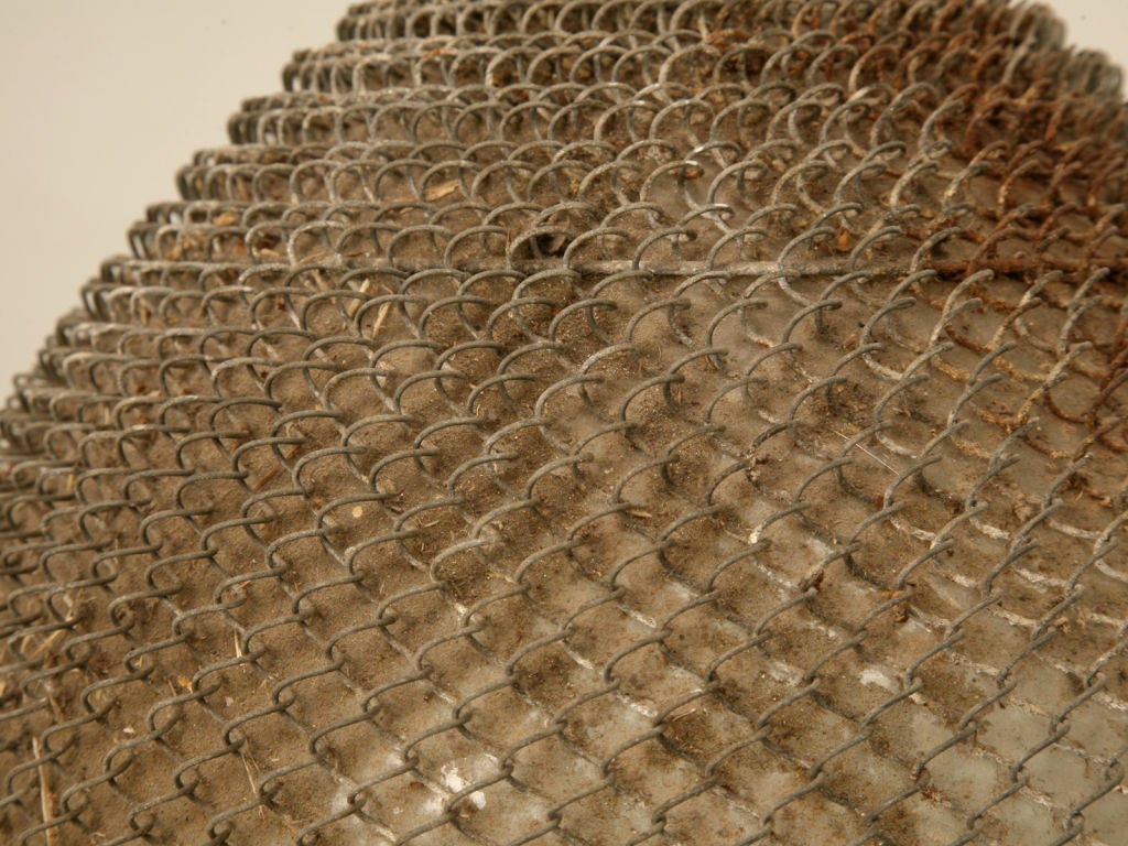 Vintage French Wire Mesh Encapsulated Wine Bottle 4