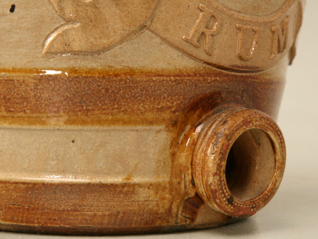 19th Century Original Antique English Salt Glazed Barrel-Form 