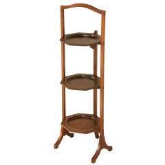 Used English Folding 3 Tier Cake or Muffin Stand